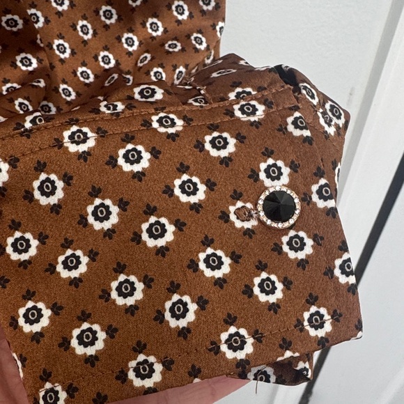 Sanctuary Tan Blouse with White Dots - Picture 5 of 13